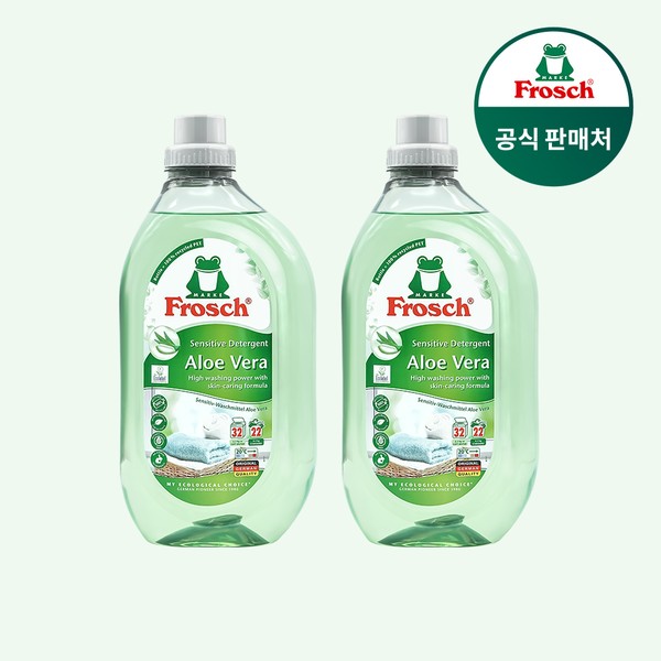 프로쉬 세탁세제 1.5L 알로에베라 2개