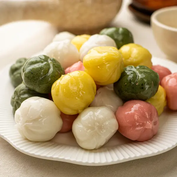칠성시장궁중떡집 사색 꿀떡, 1kg, 2개 간식 구성