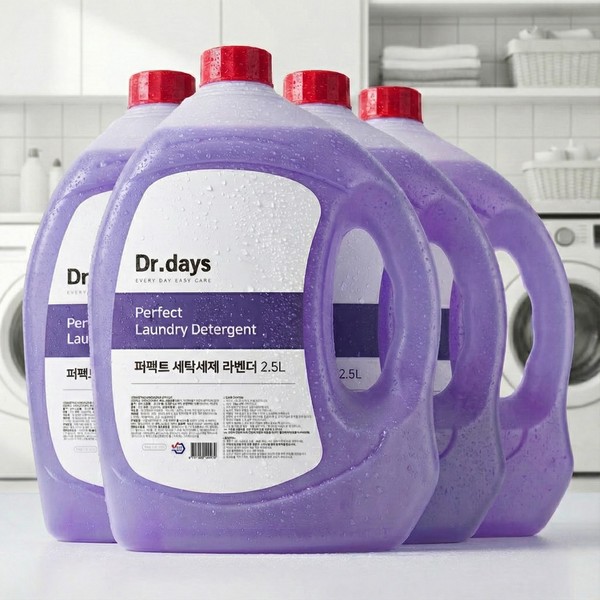 닥터데이즈 세탁세제 2.5L 4개 온가족 빨래 관리