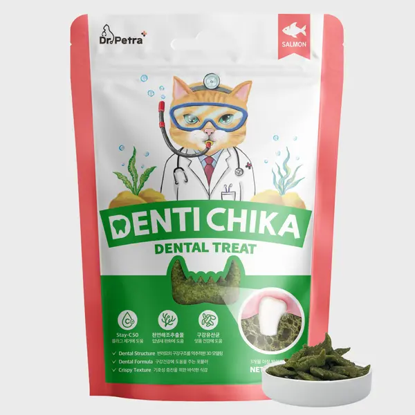 닥터페트라 덴티치카 덴탈트릿 고양이 연어맛 70g 3개