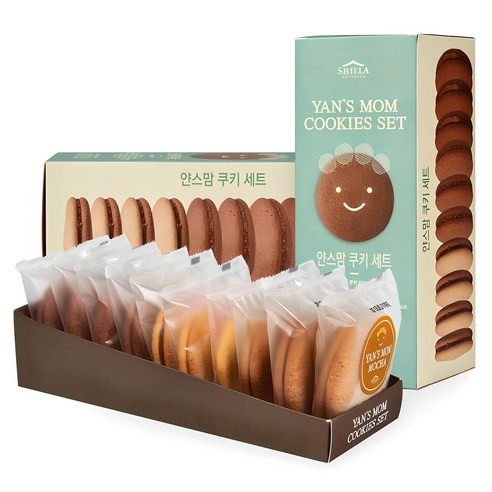 신라명과 얀스맘 쿠키 세트 650g 간식으로 즐겨요