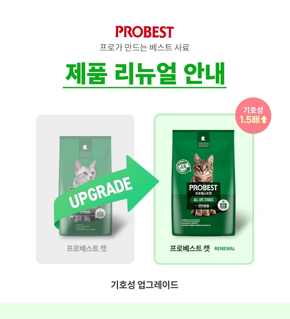 프로베스트 고양이 그린 전연령 기능성 사료 후기