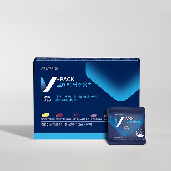 안국약품 브이팩 남성용+ 올인원 멀티팩 종합비타민 2개